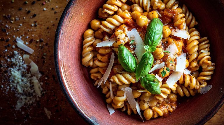 Chickpea Pasta e Ceci (14g Fiber, One Pot)