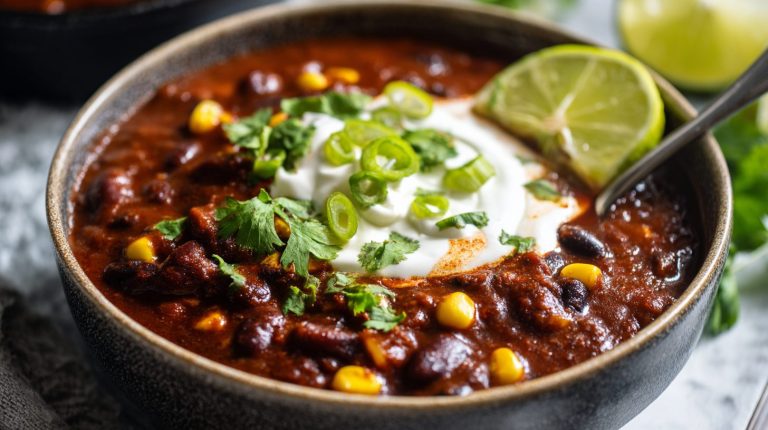 High-Fiber Chili (14g Fiber, Three Beans, One Pot)