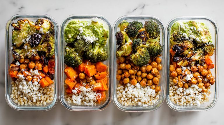 High-Fiber Lunch Meal Prep: 5 Lunches, 3 Components