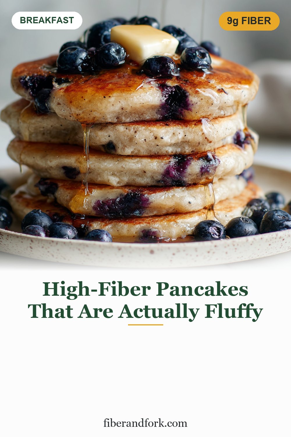 High-Fiber Pancakes That Are Actually Fluffy (9g a Stack)