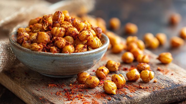 Crispy Roasted Chickpeas (6g Fiber Snack)