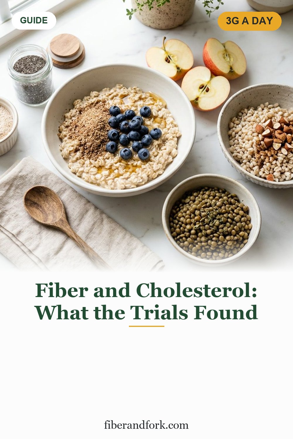Fiber and Cholesterol: How Much Lowers LDL, and Which Foods