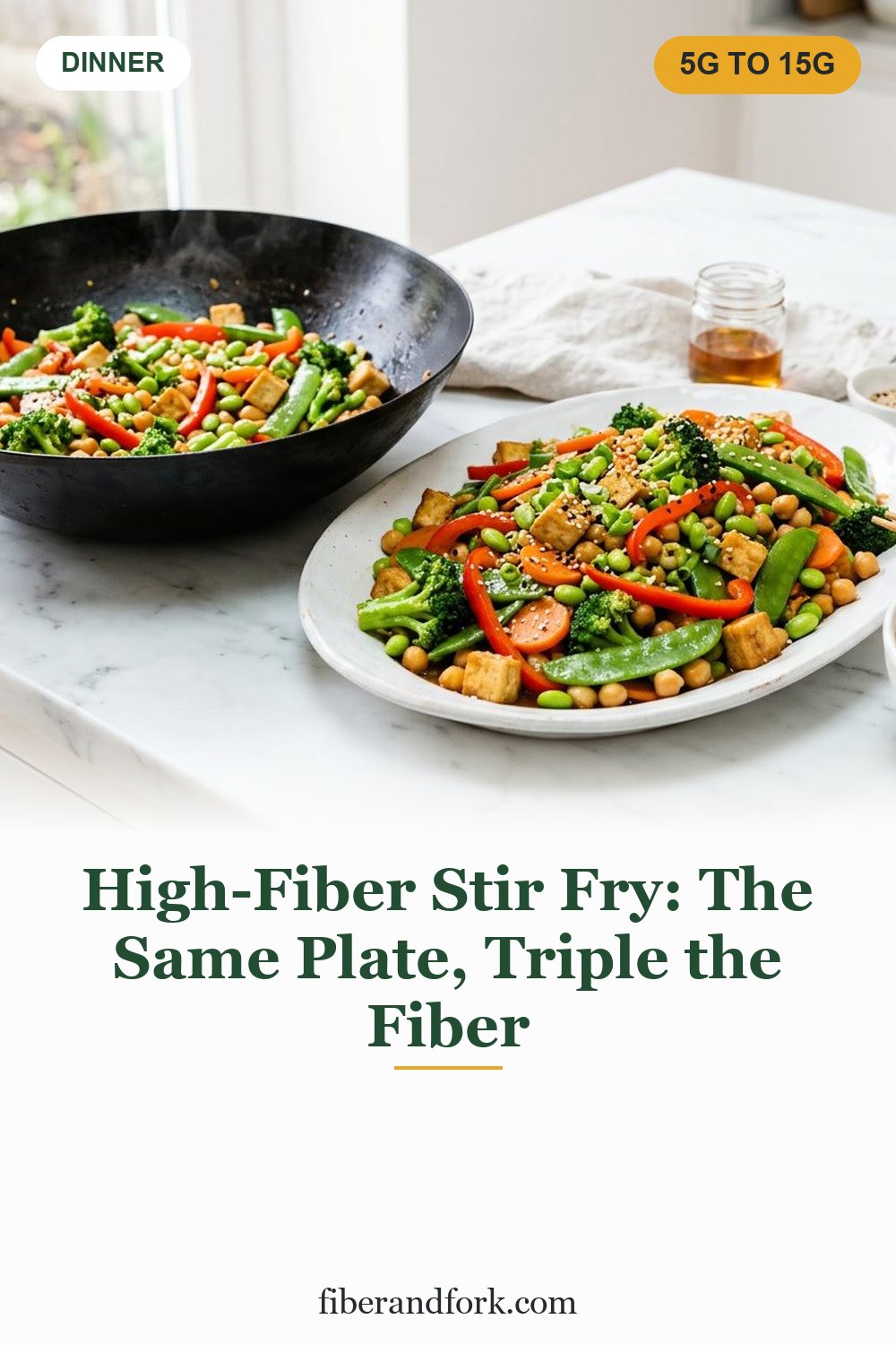 High-Fiber Stir Fry: How to Take One Plate From 5g to 15g